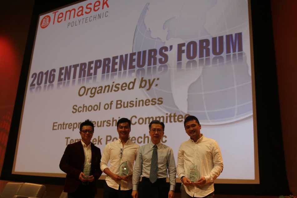 speakers with Mr Daniel Yeow at Entrepreneurs' Forum