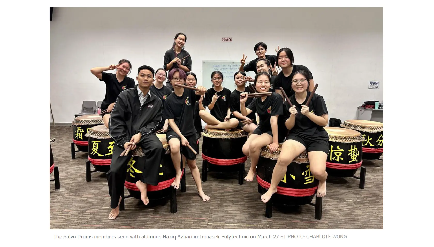 Temasek Polytechnic’s Salvo Drums hits the spot for strength, commitment 