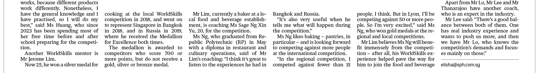 Mentors help S'pore youth prepare for 'Olympics of vocational skillls' in France