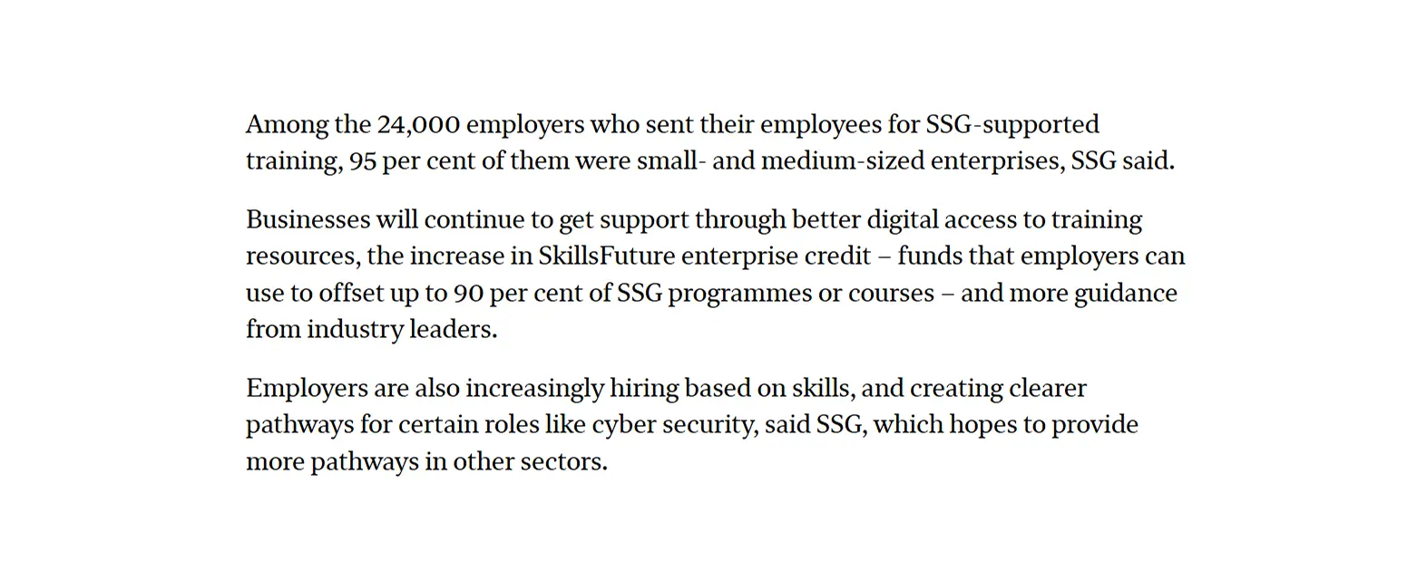 More people tapped SkillsFuture programmes in 2024, amid stronger support for mid-career workers