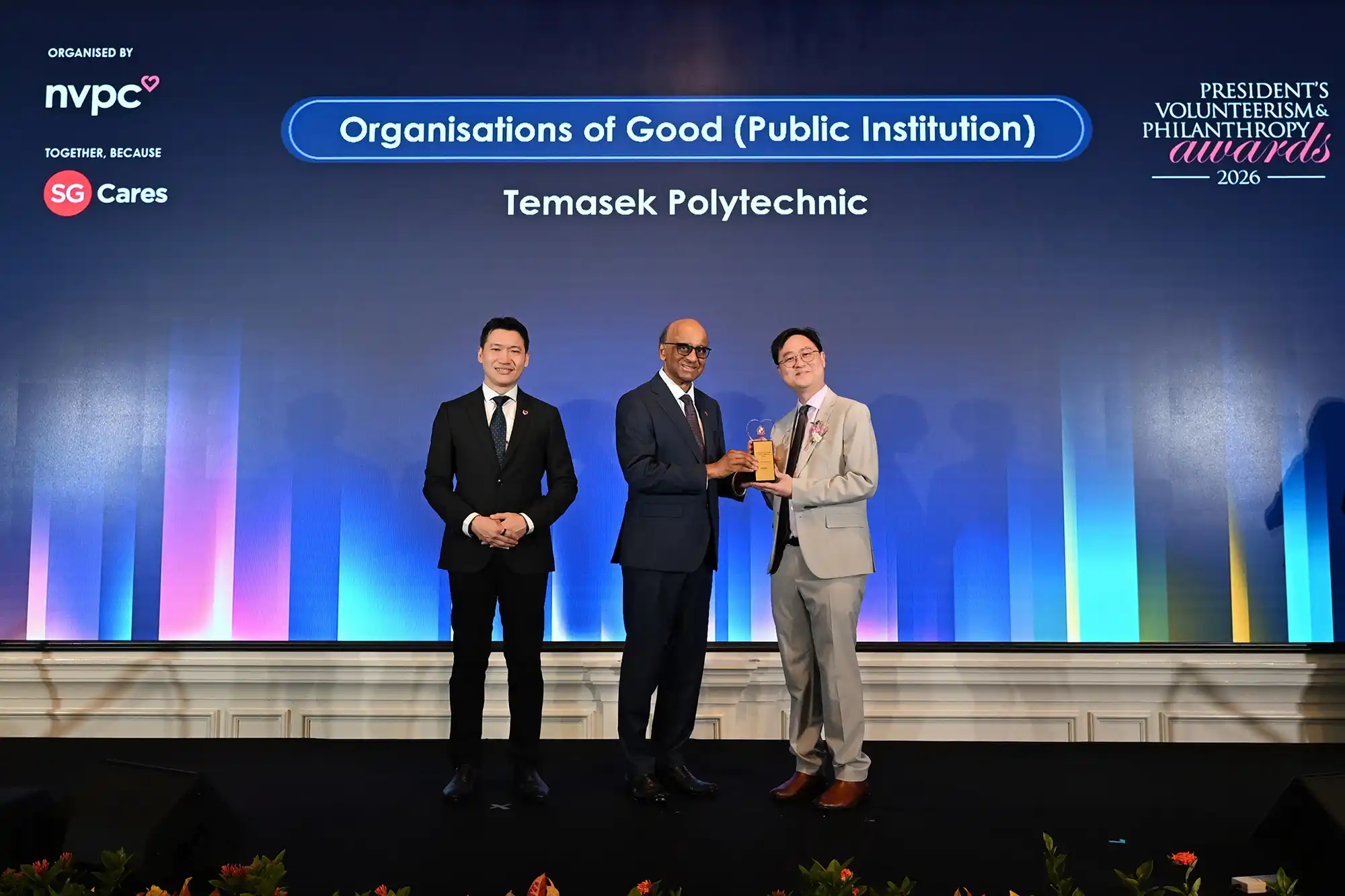 President's Volunteerism & Philanthropy Awards 2026 | Principal Patrice Choong with Singapore President Tharman Shanmugaratnam