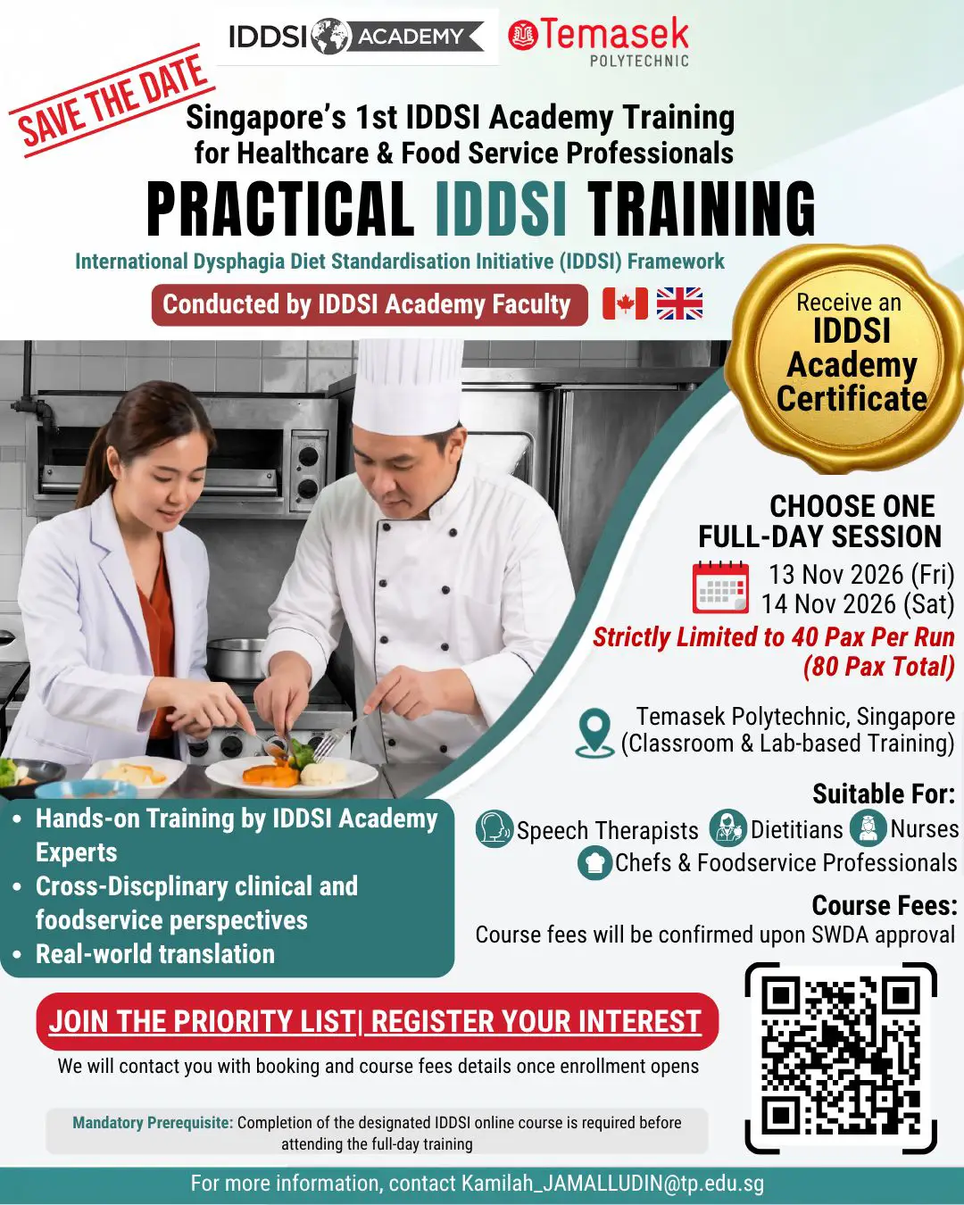 TP brings Singapore’s first IDDSI Academy training