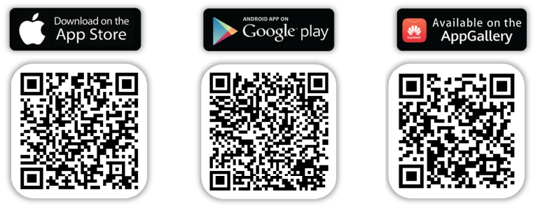 Scan the QR codes to download TP OEI App