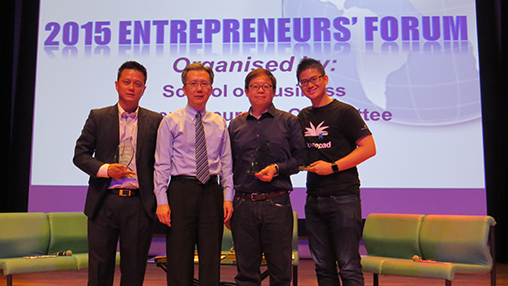 speakers with Mr Daniel Yeow at Entrepreneurs' Forum