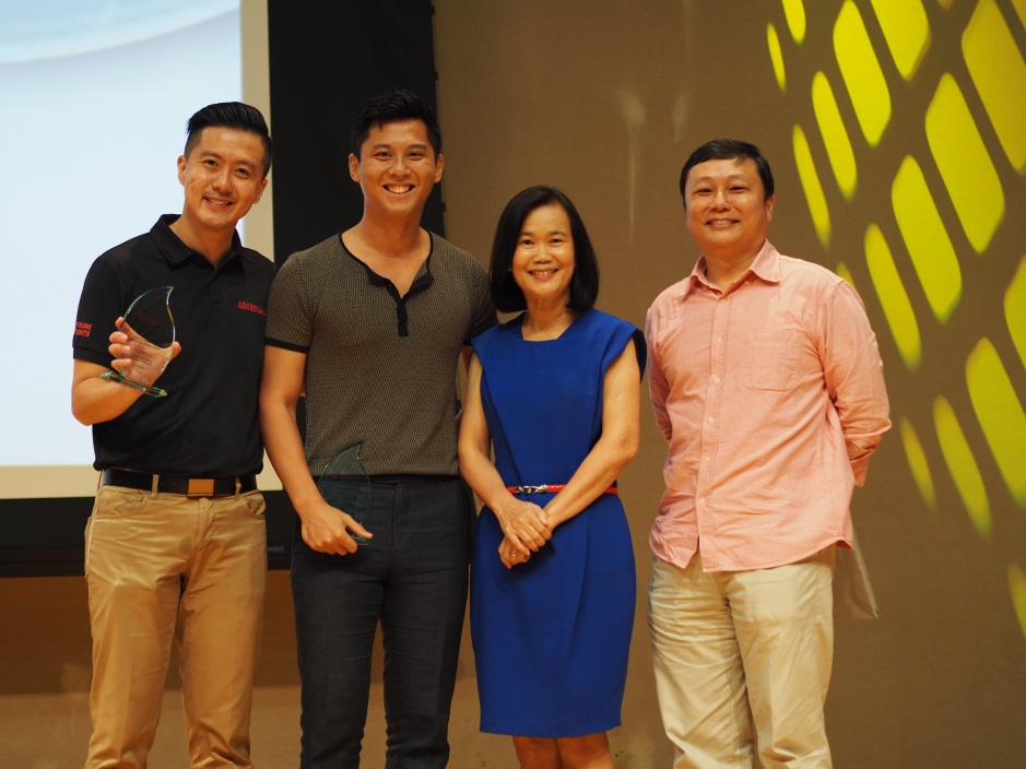 Speakers with Mrs Lai-Low Sock Cheng at Entrepreneurs' Forum