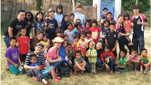students involved in overseas community involvement programmes