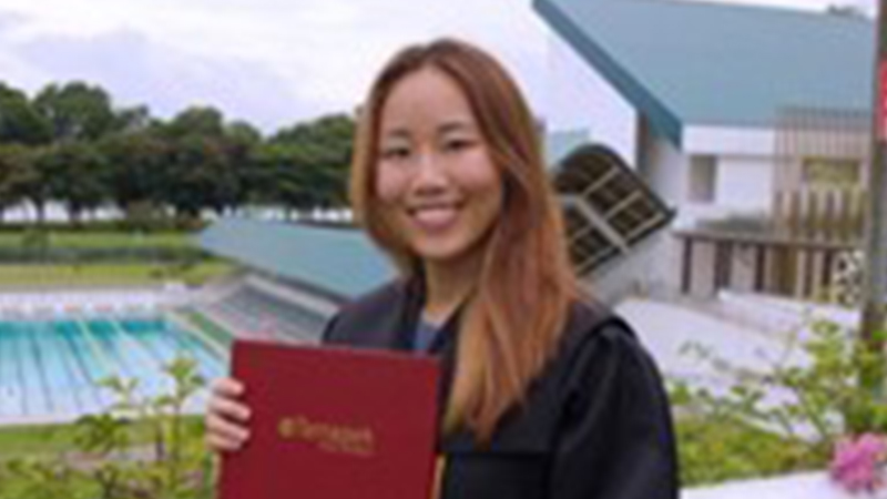 Temasek Polytechnic alumna Cassandra Sim Yen Tong