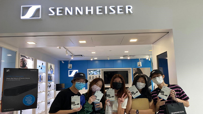 group of students at Sennheiser Electronic Asia