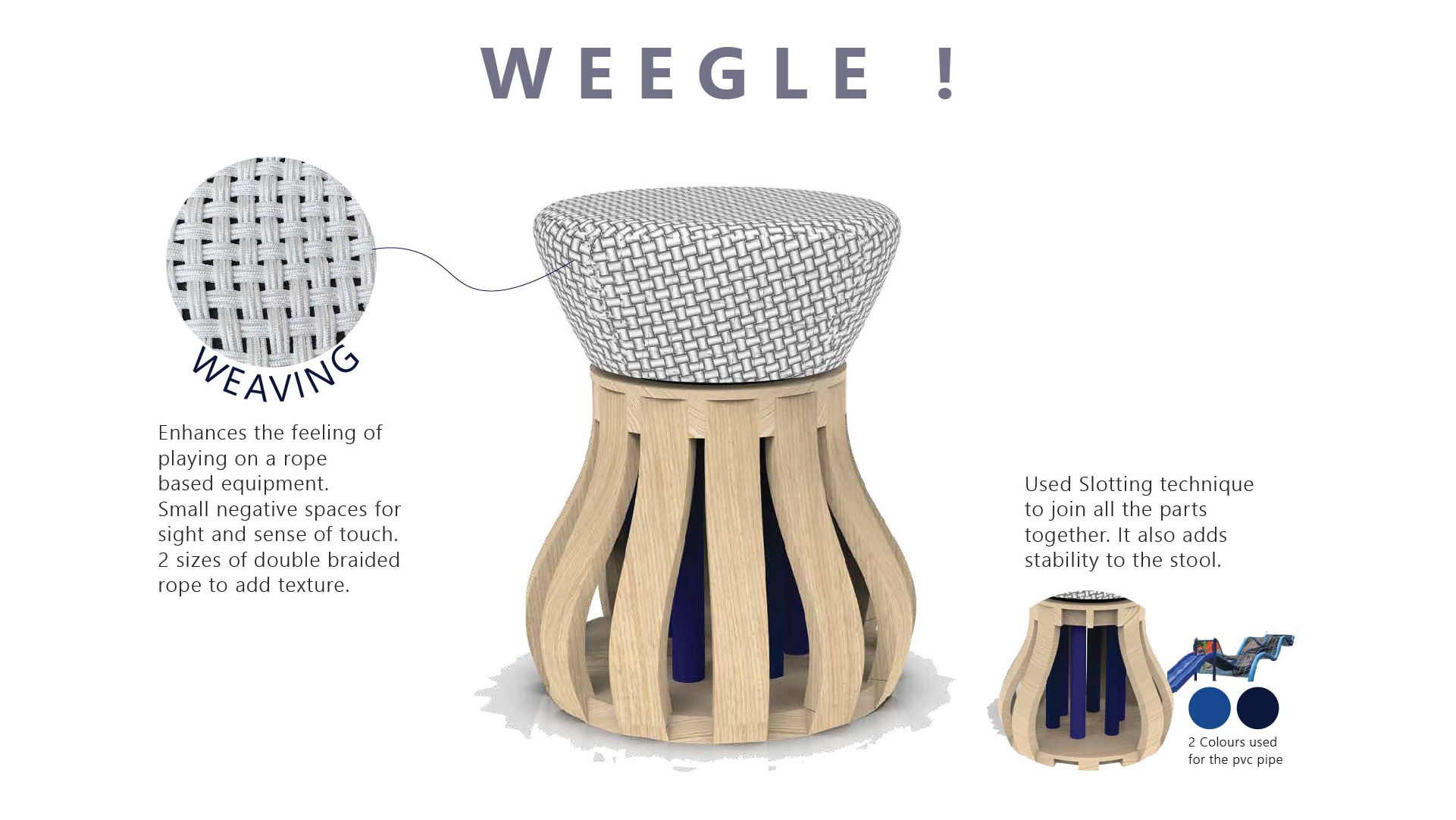 a stool design named Weegle
