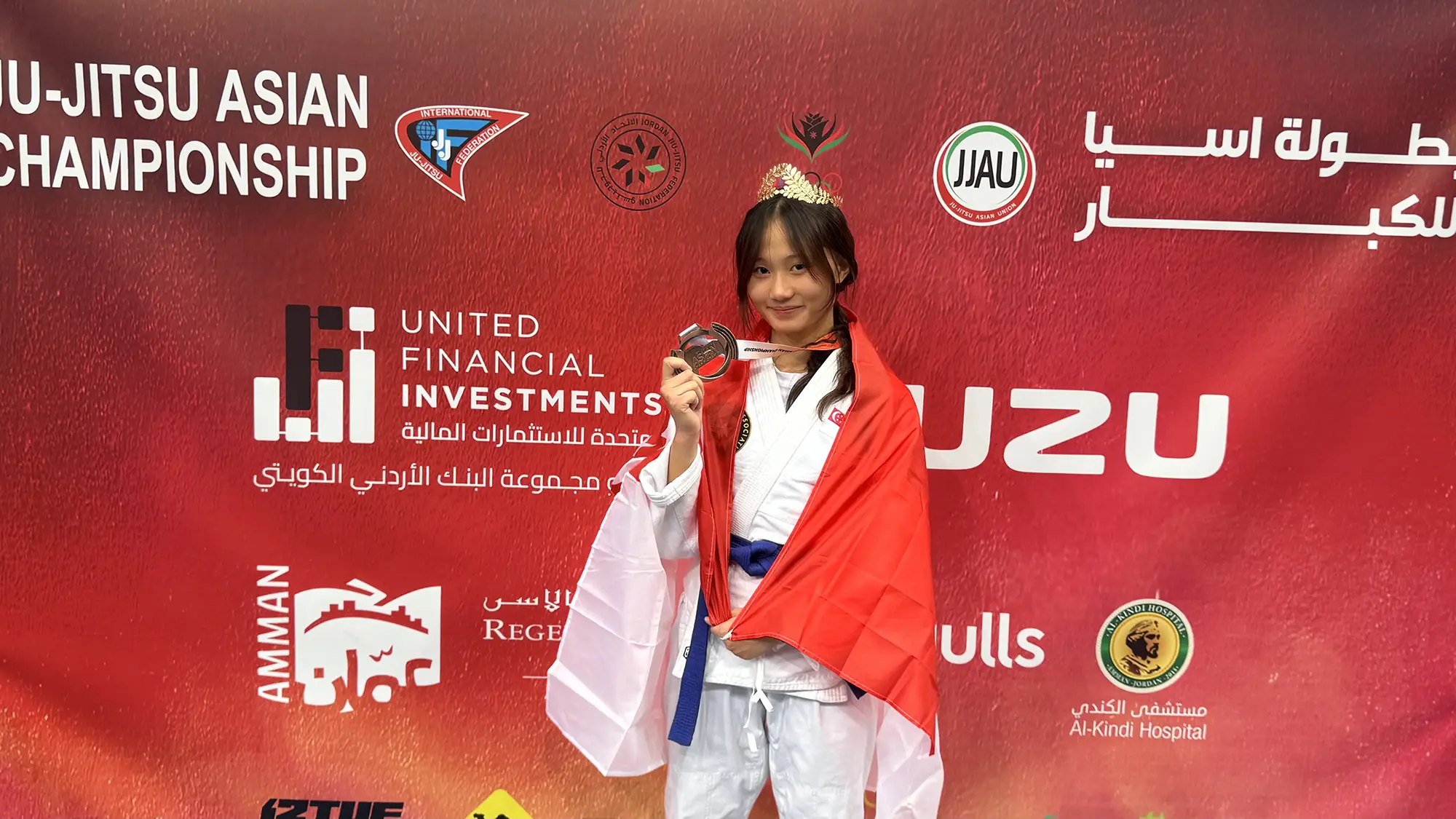 Bronze Medal for Singapore, at 9th Ju Jitsu Asian Championships in Jordan