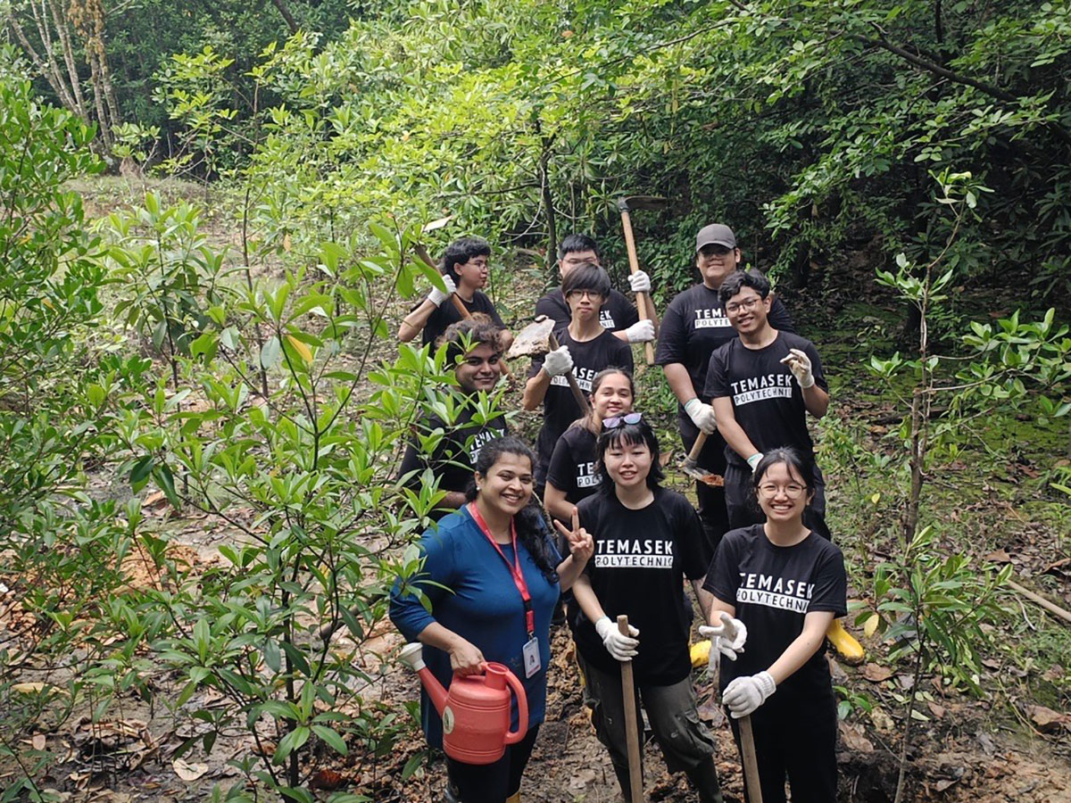 Tree Planting in collaboration with Pasir Ris Sustainability Action Group