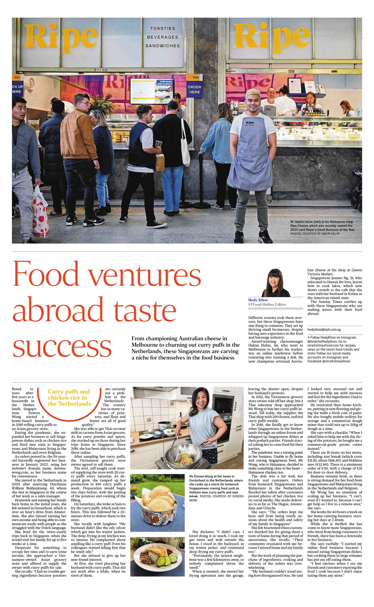 Food ventures abroad taste success 