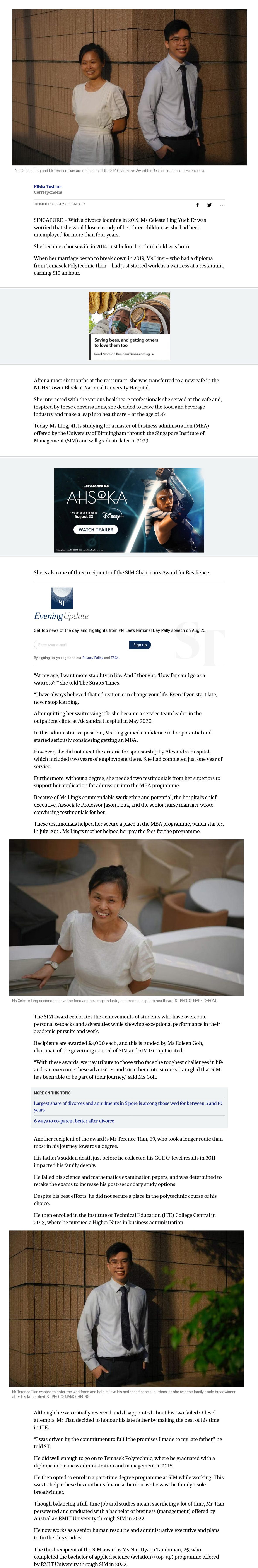 Overcoming divorce, homemaker re-enters workforce and pursues MBA 