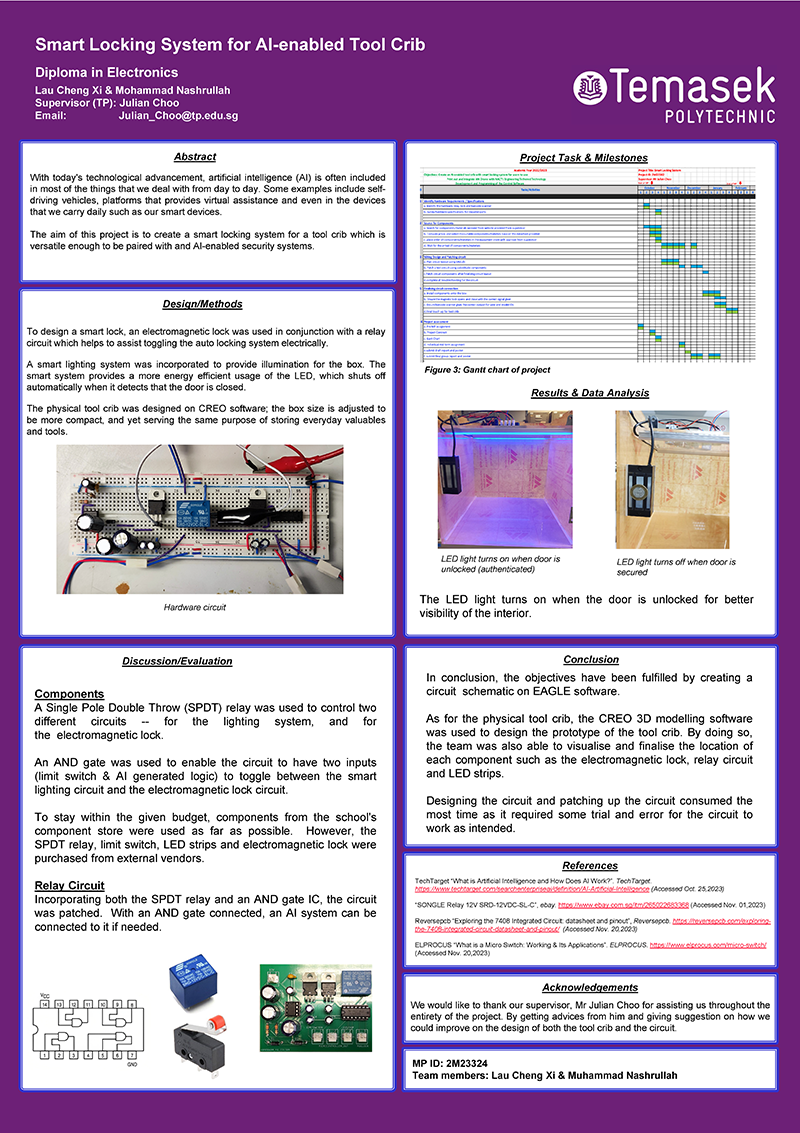 Smart Locking System for AI-enabled Tool Crib