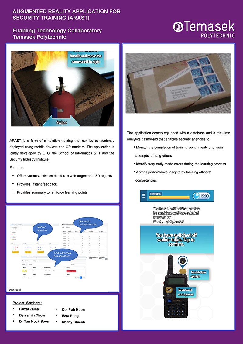 Augmented Reality Application For Security Training (ARAST)