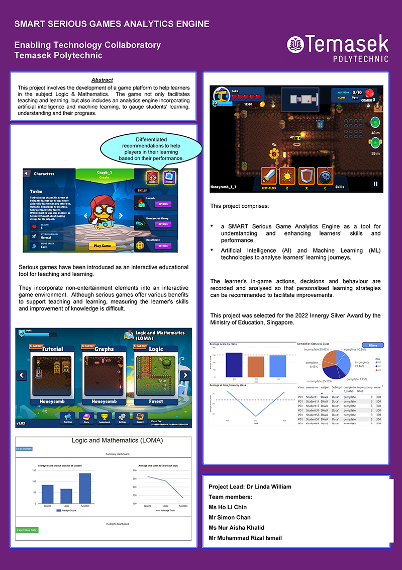 Smart Serious Games Analytics Engine