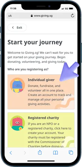 Step 1: Sign up