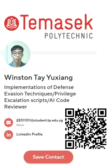 Tay Yuxiang, Winston