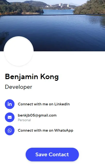 Kong Jia Bin, Benjamin